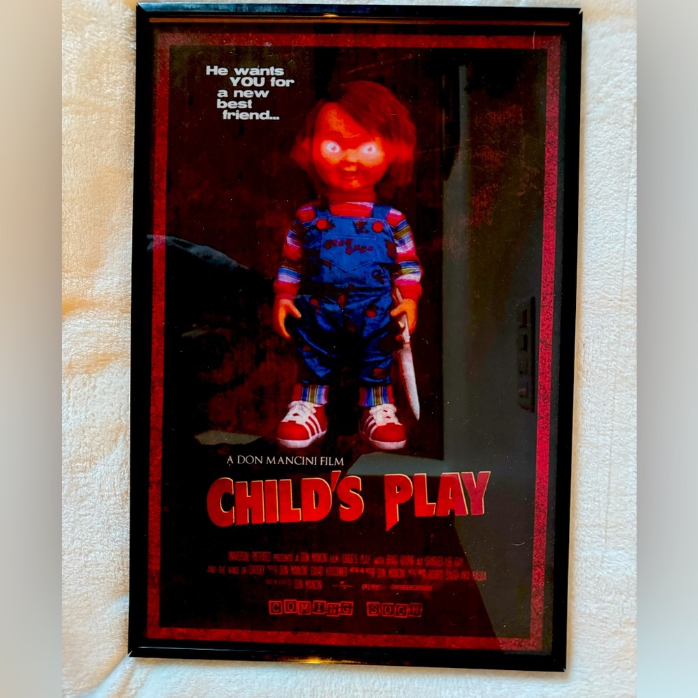 81887 Chucky Childs Play Horror Wall Print Framed Poster